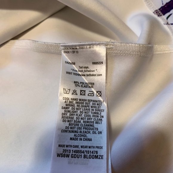 ted baker bloomze flowered lattice skater dress 0 - Picture 14 of 14